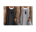 ⏰Último día de rebajas: 55% de descuento 💃Vestido camisero de dos piezas holgado y sin mangas para mujer