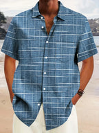 Azel | Camisa elegante de rayas y cuadros