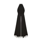 Inés vestido largo halterneck por capas