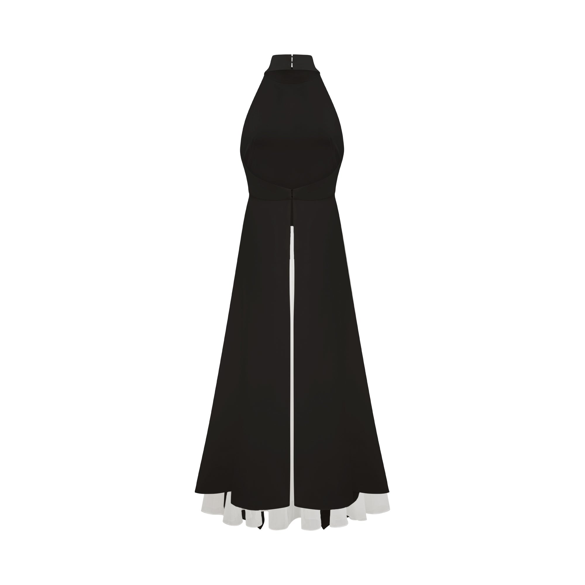 Inés vestido largo halterneck por capas