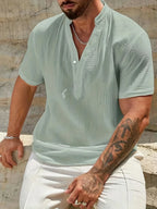 Azel | Camisa de verano elegante con cuello alto
