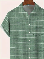 Azel | Camisa elegante de rayas y cuadros