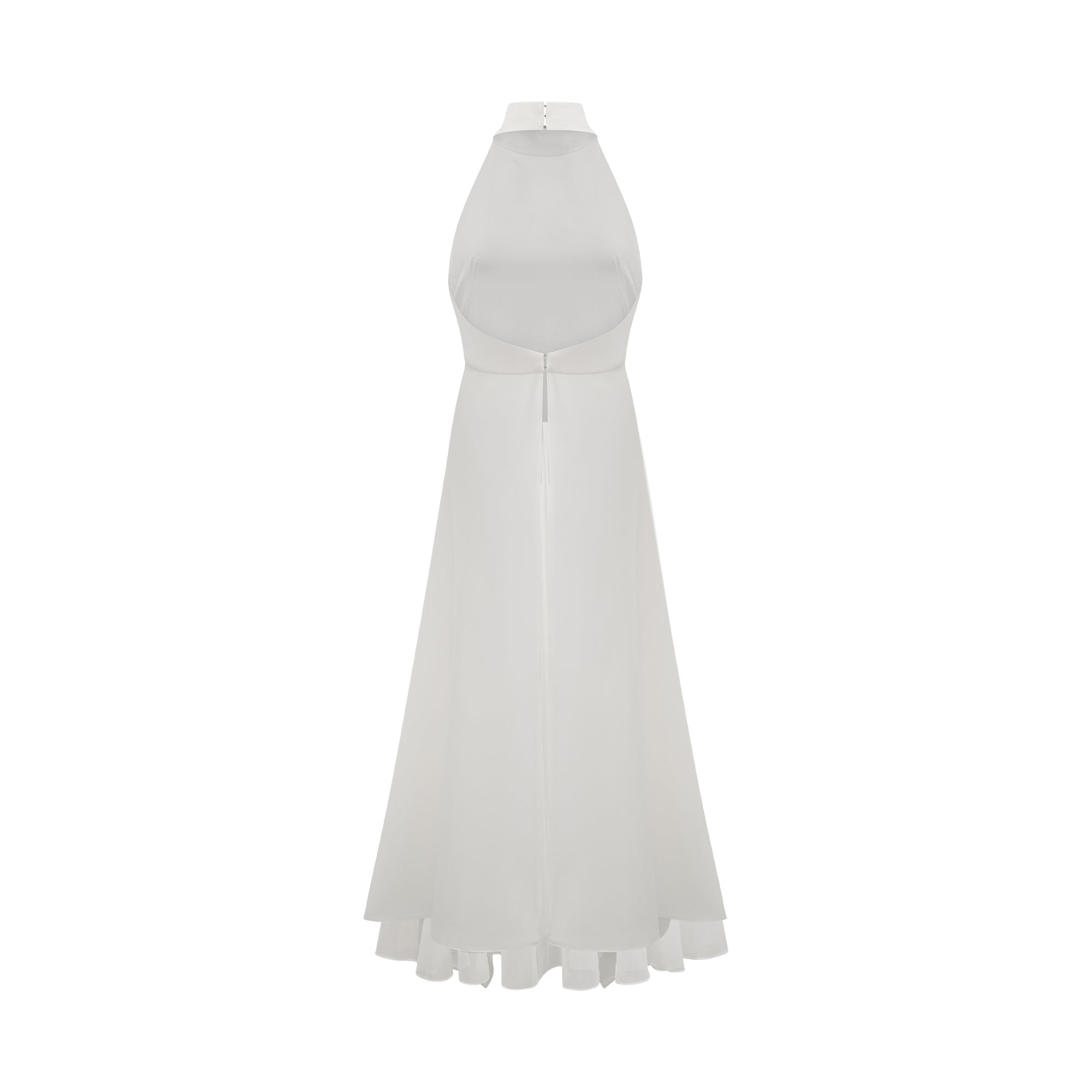 Inés vestido largo halterneck por capas