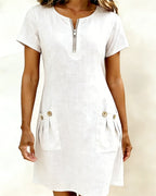 Victorielle Nova® | Vestido de algodón con cremallera