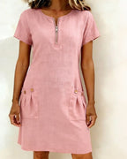 Victorielle Nova® | Vestido de algodón con cremallera