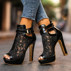 Liliana™ Elegantes Zapatos Escotados de Encaje