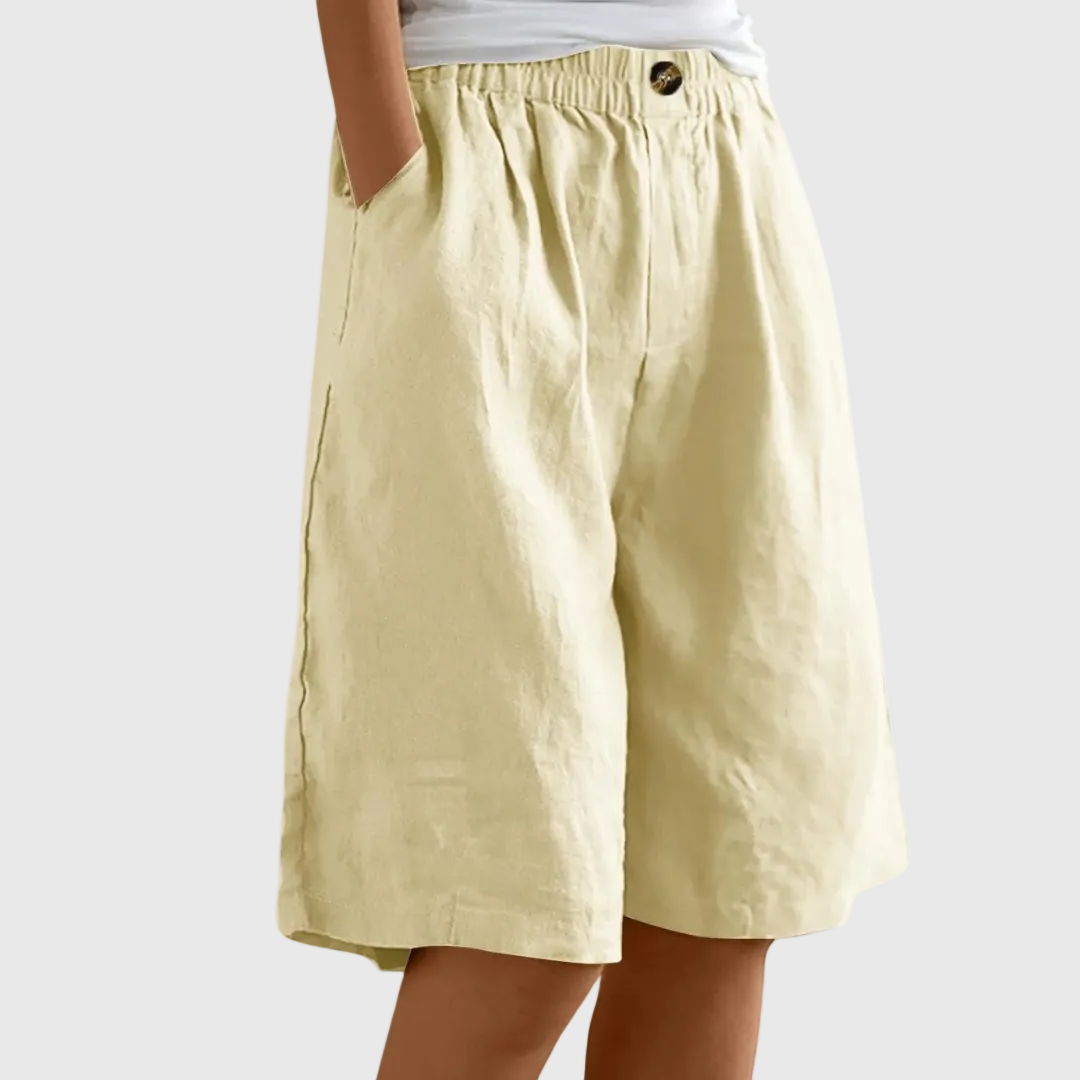 Victorielle Nova | Shorts Amplios Cintura Elástica Marie
