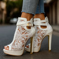 Liliana™ Elegantes Zapatos Escotados de Encaje