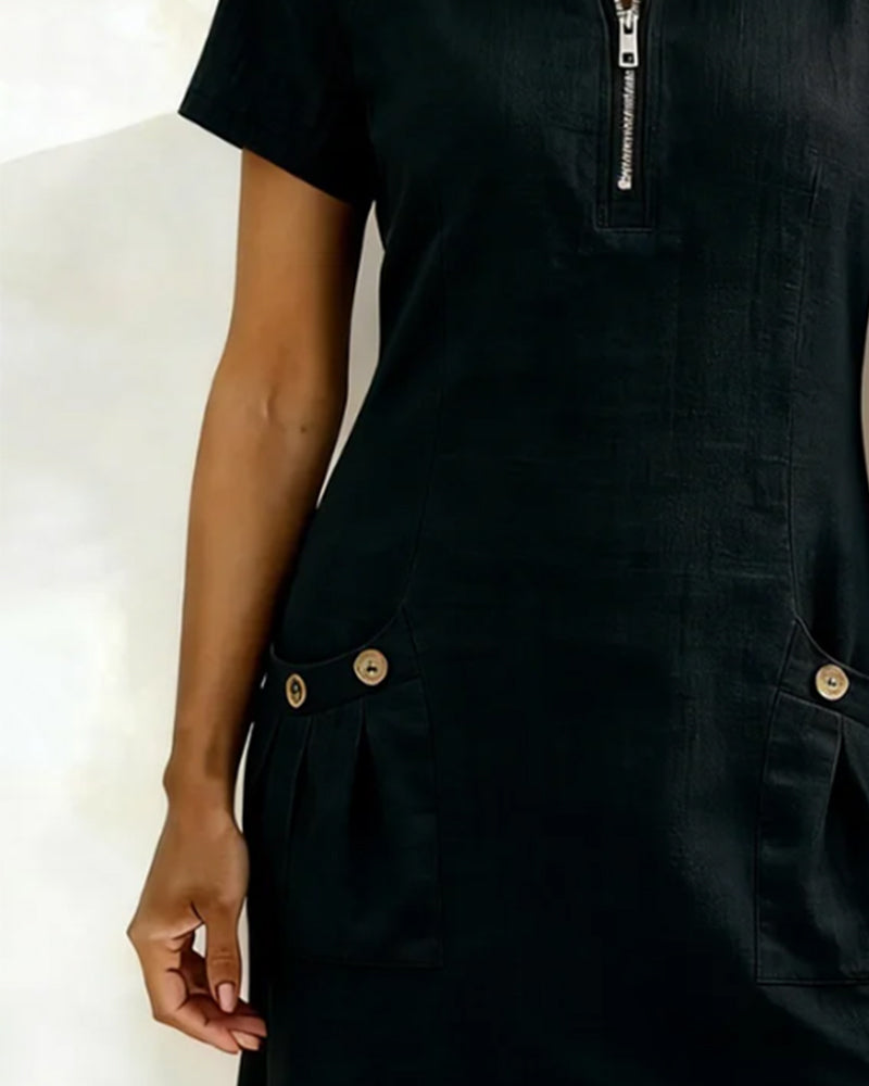 Victorielle Nova® | Vestido de algodón con cremallera