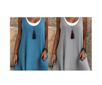 ⏰Último día de rebajas: 55% de descuento 💃Vestido camisero de dos piezas holgado y sin mangas para mujer