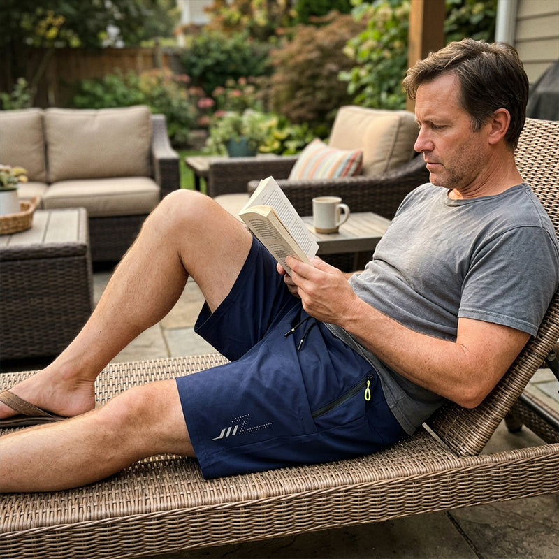 Pantalones cortos deportivos de secado rápido para hombre