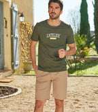Bermuda Hombre algodón Beige
