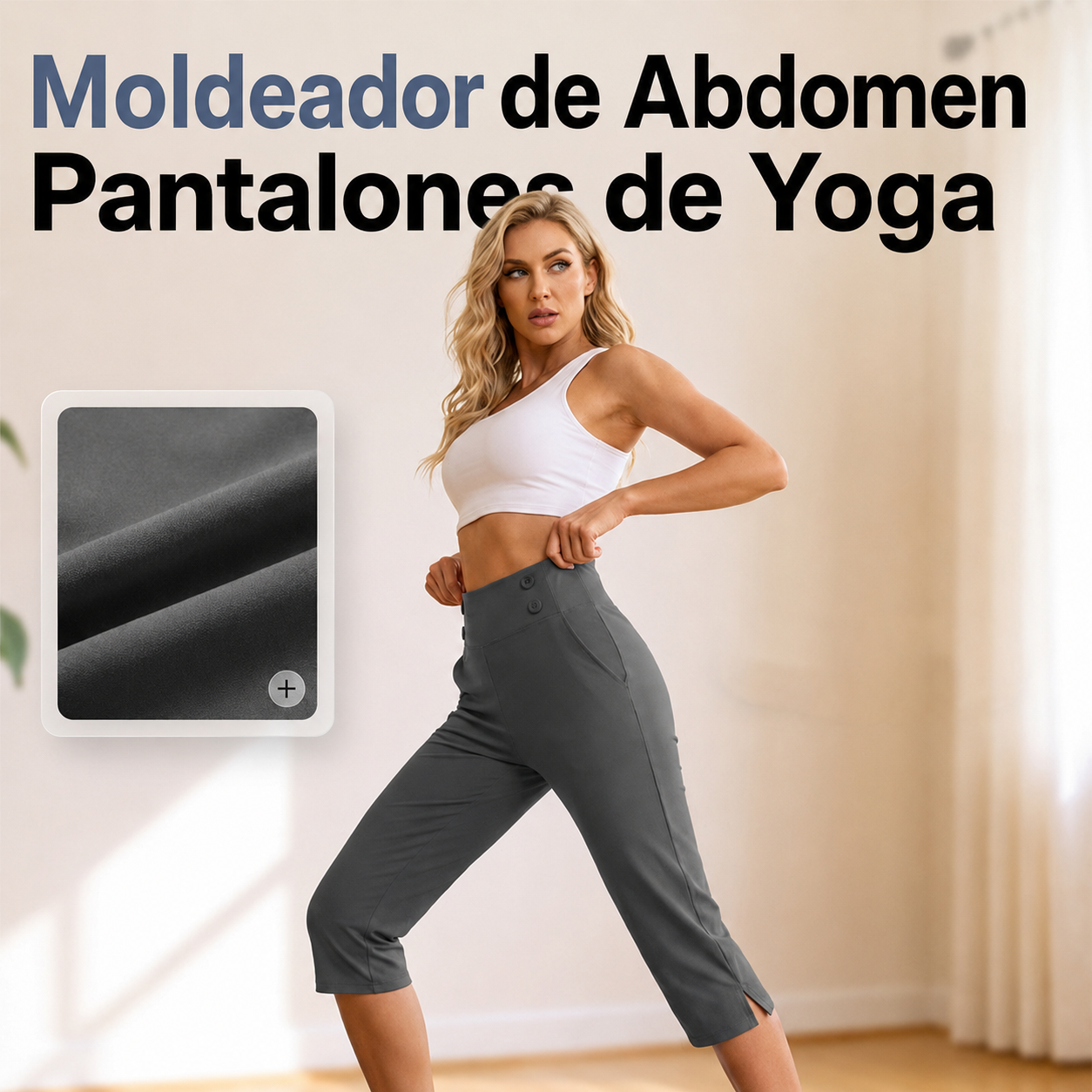 Pantalones de yoga elegantes con efecto moldeador