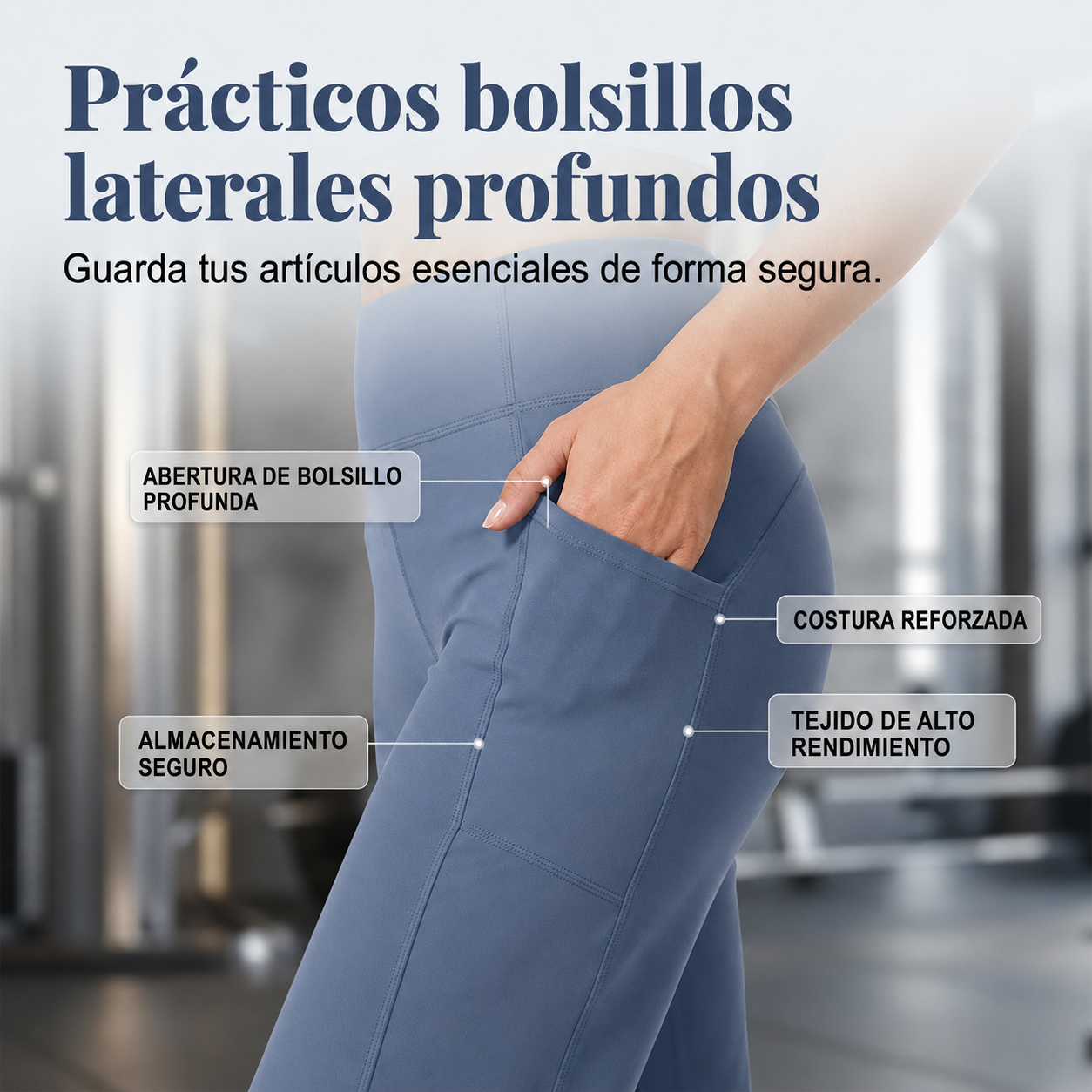 Pantalones de yoga elegantes con efecto moldeador