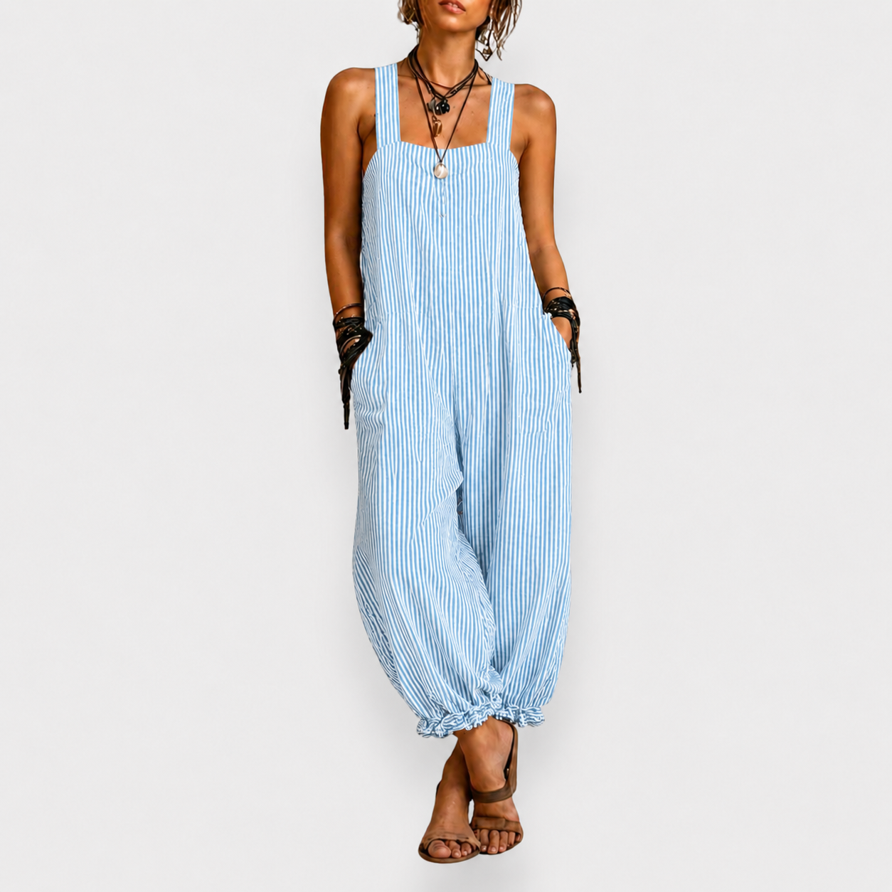 Elena | Mono Bohemio de Rayas