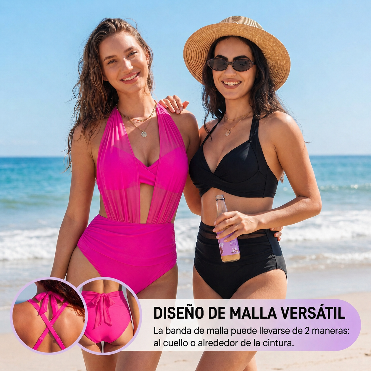 Sabine | Bikini 2 en 1 de Talle Alto con Control de Abdomen