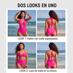 Sabine | Bikini 2 en 1 de Talle Alto con Control de Abdomen