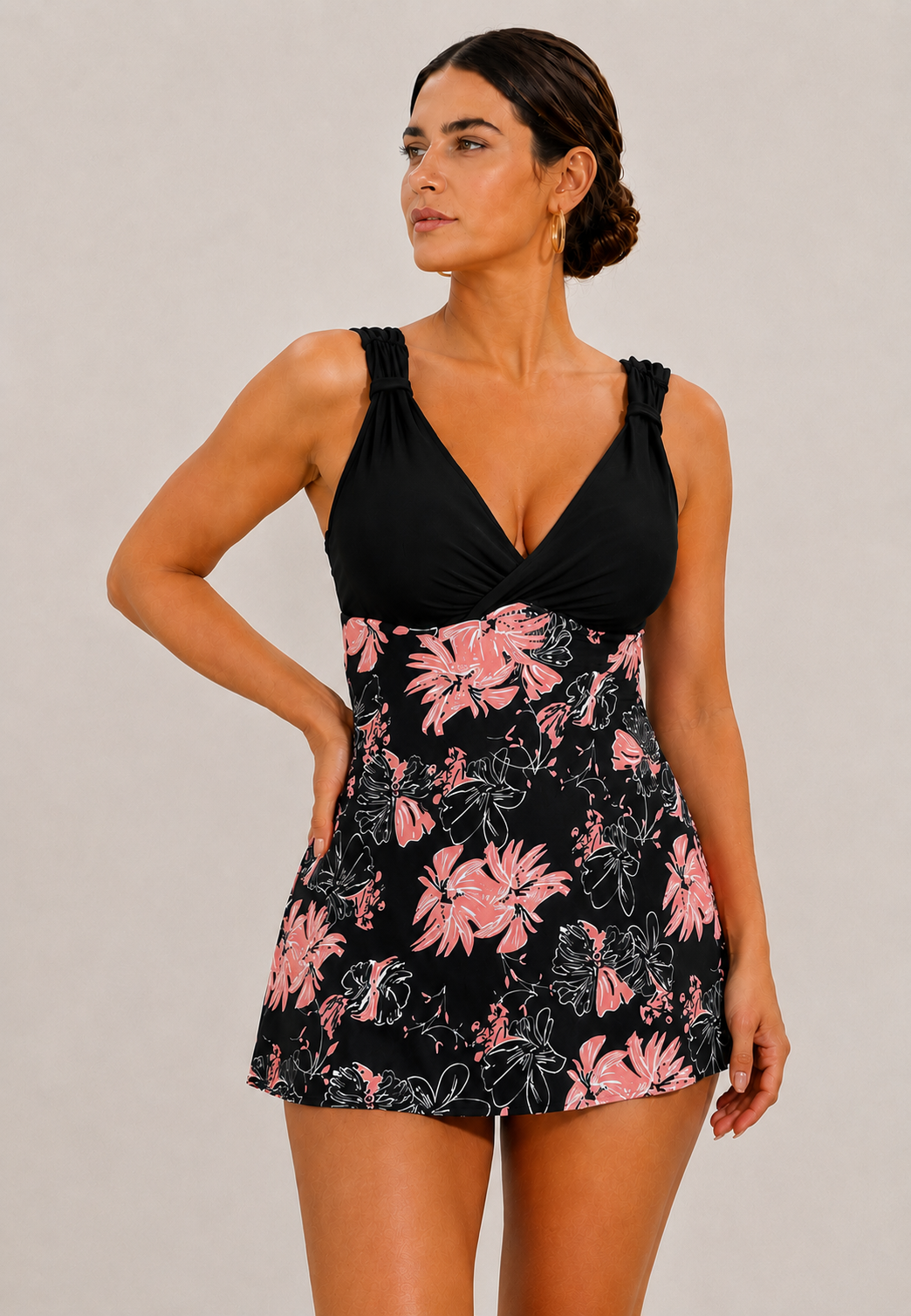 Franziska | Elegante bañador con estampado floral