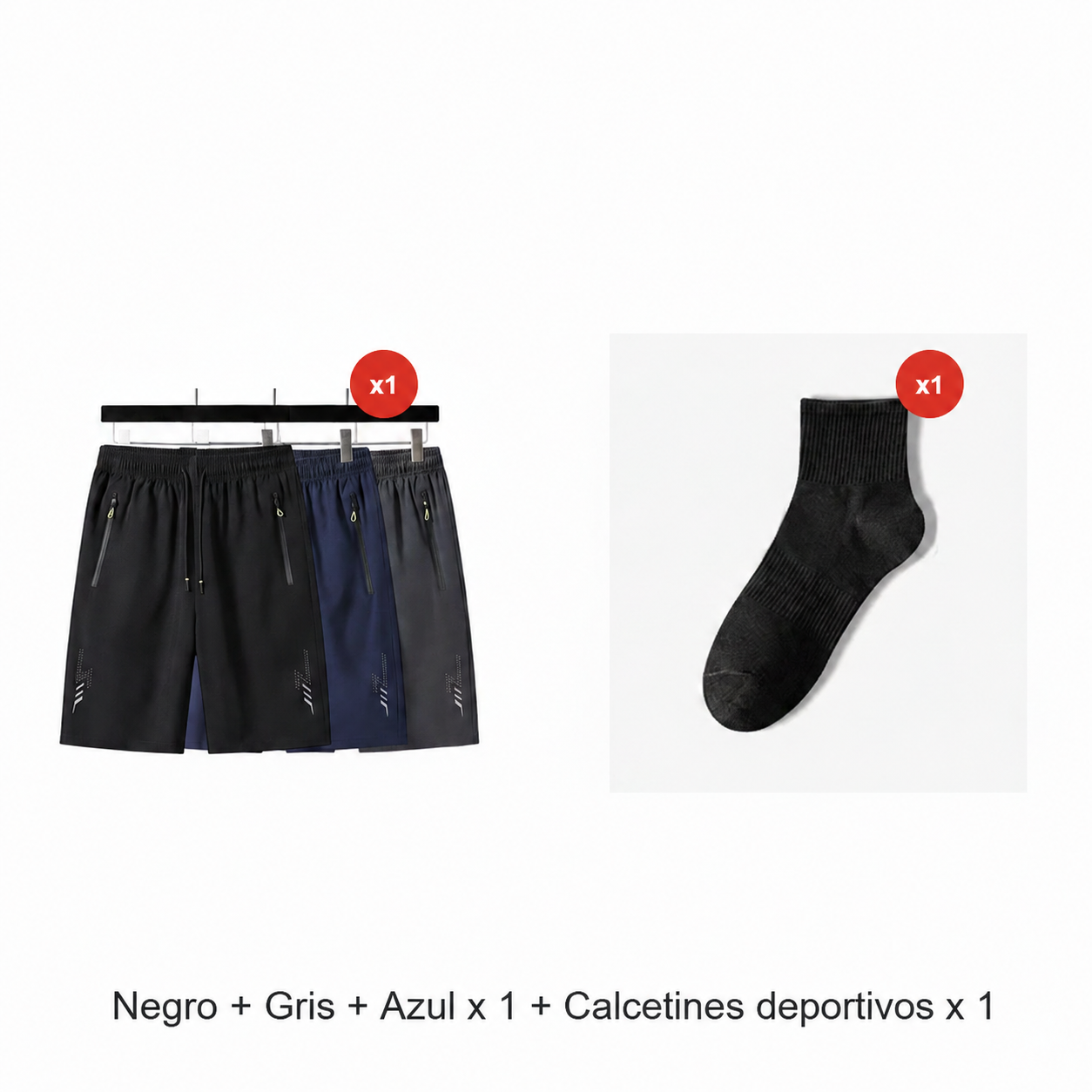 Pantalones cortos deportivos de secado rápido para hombre
