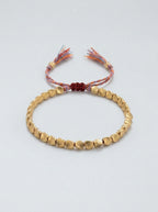 Pulsera tibetana de cuentas de cobre