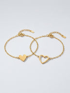 Pulseras con corazones para madre e hija
