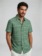 Azel | Camisa elegante de rayas y cuadros