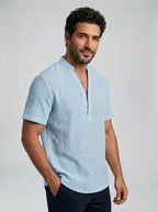 Azel | Camisa de verano elegante con cuello alto