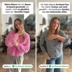 Pulseras con corazones para madre e hija