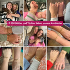 Pulseras con corazones para madre e hija