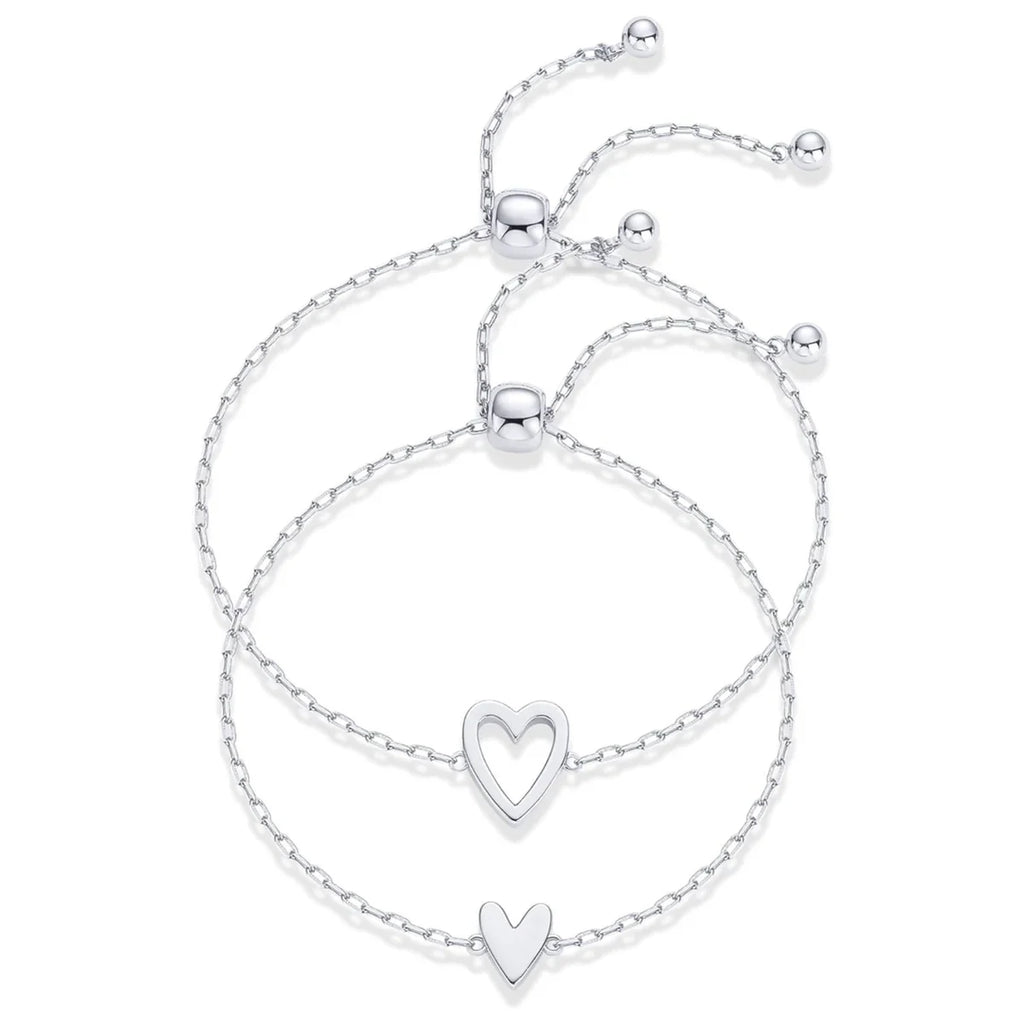 Pulseras con corazones para madre e hija