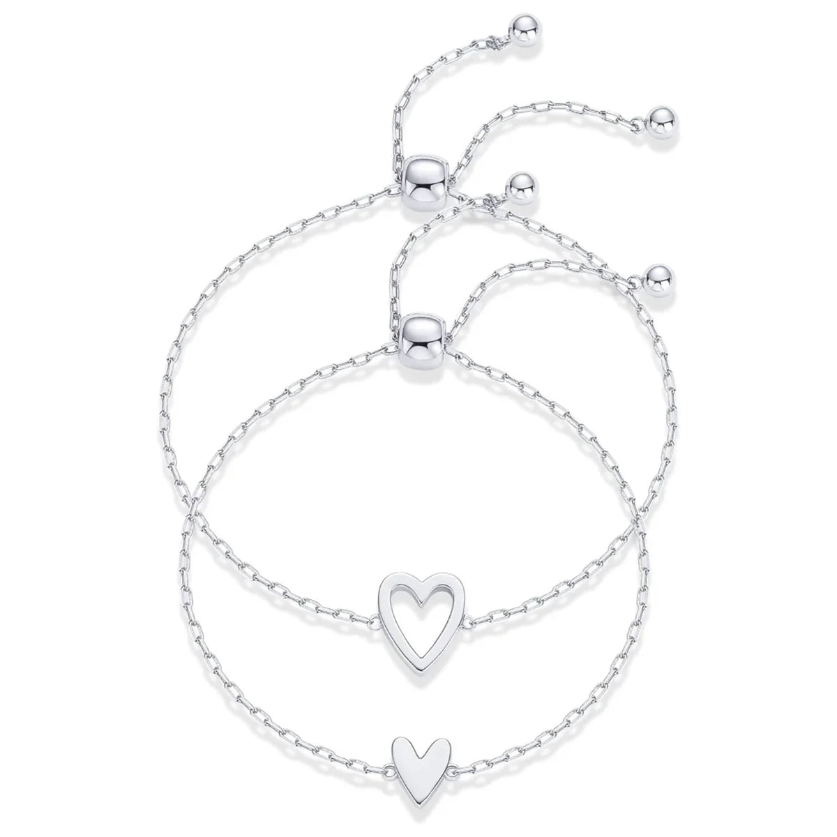 Pulseras con corazones para madre e hija