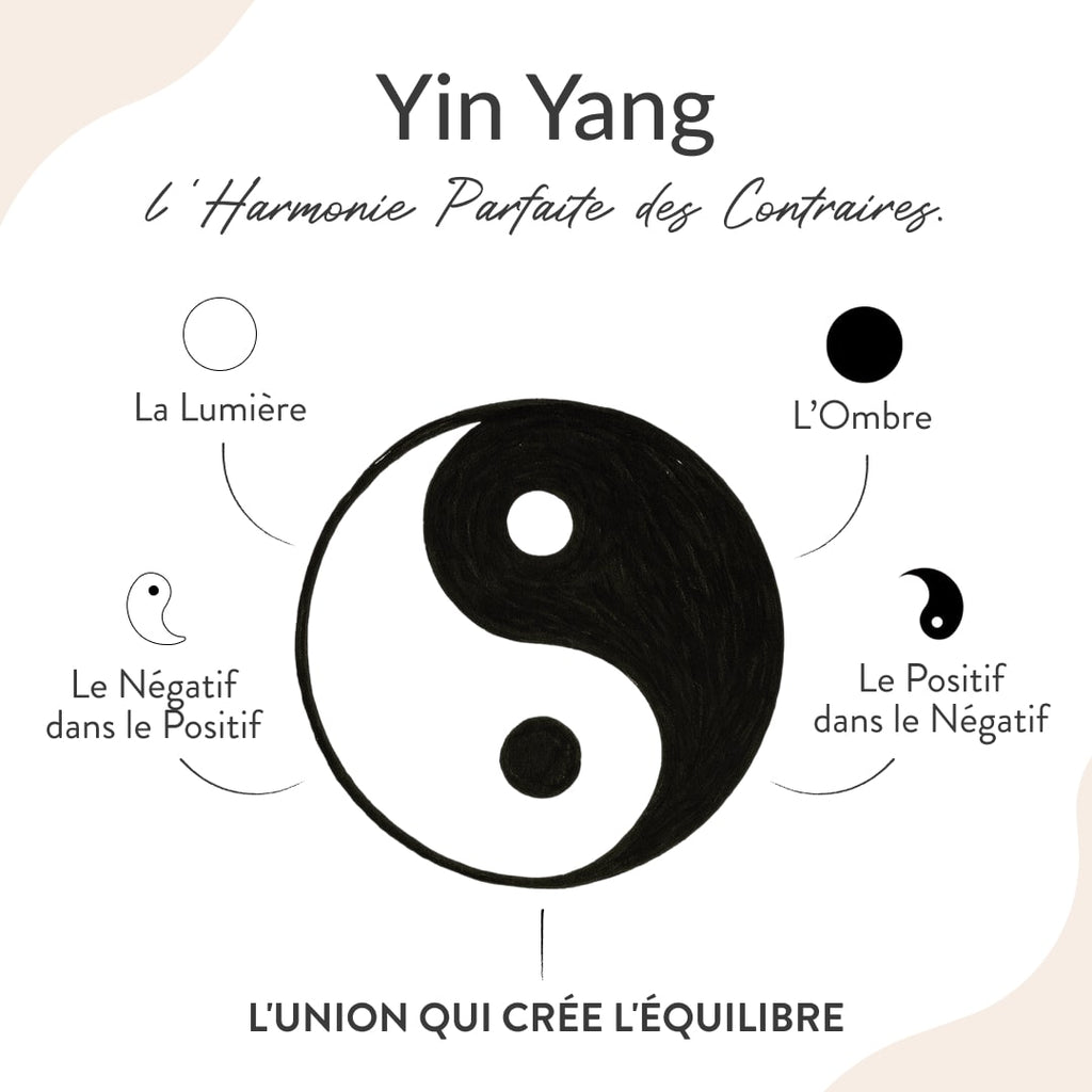Colgante «Yin-Yang» de howlita y obsidiana negra