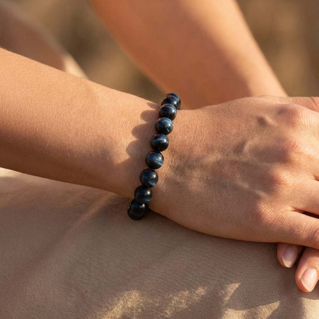 Pulsera «Ángel de la guarda» con ojo de halcón