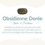 Colgante «Esfera» de obsidiana dorada