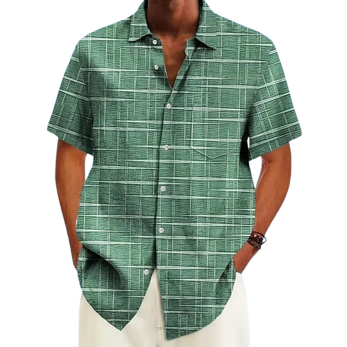 Azel | Camisa elegante de rayas y cuadros