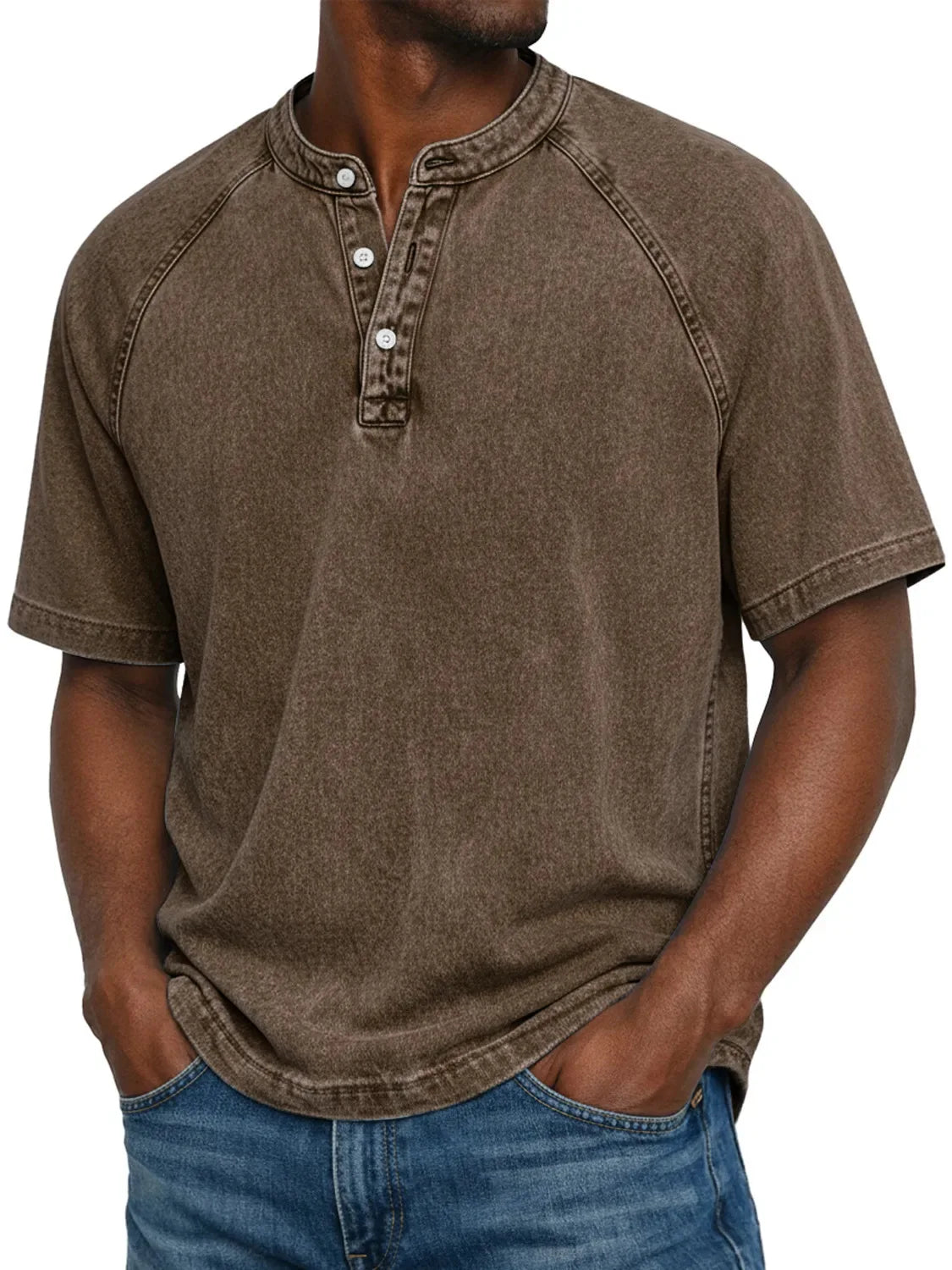 Lukas | Camisa vintage con botones para hombre