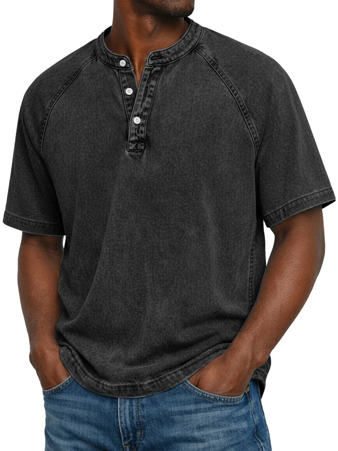 Lukas | Camisa vintage con botones para hombre