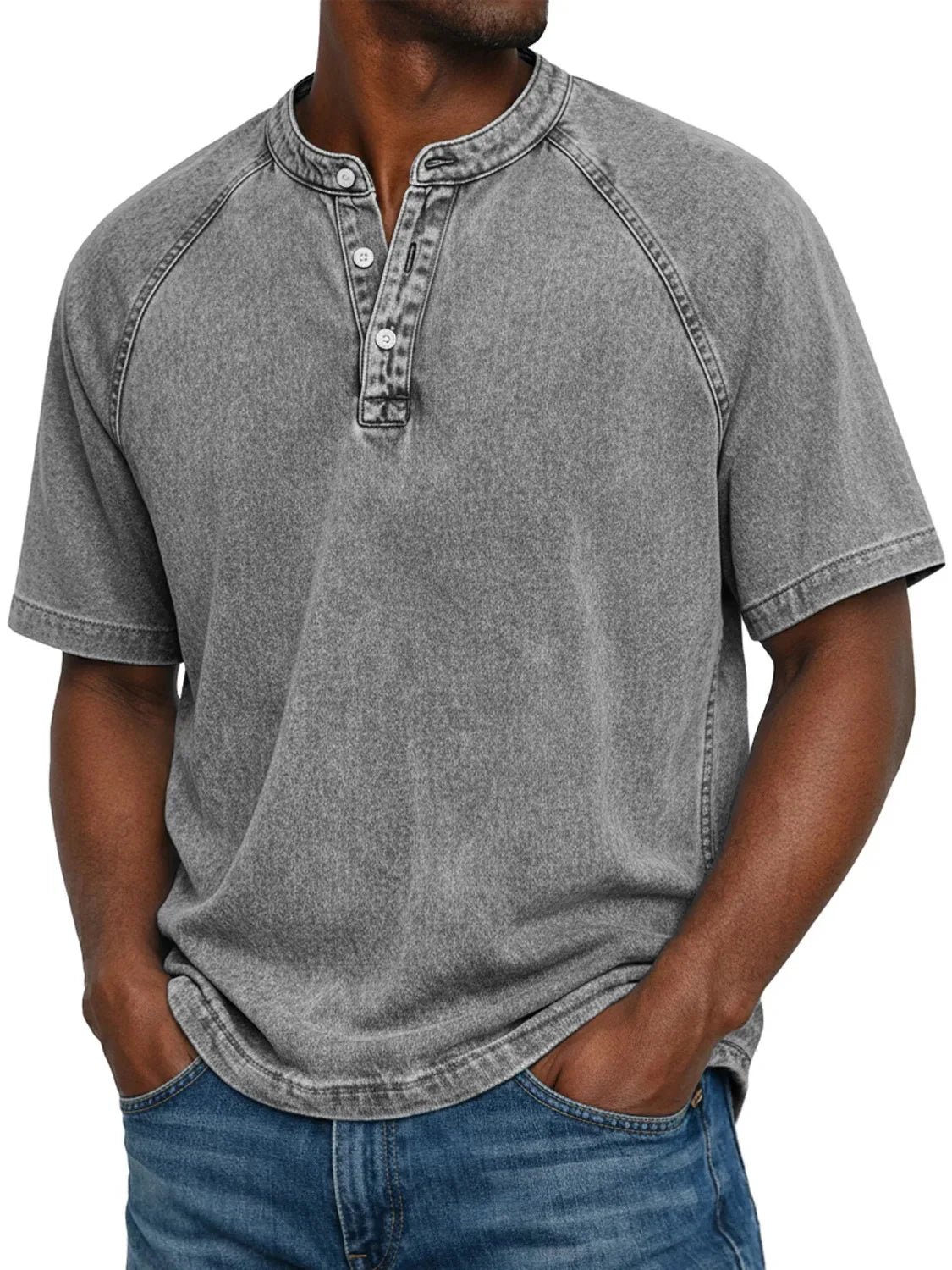 Lukas | Camisa vintage con botones para hombre