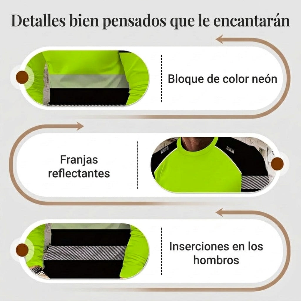 🏃‍♂️ Camiseta deportiva de manga larga para hombre – absorbe la humedad, con estampado discreto, para días activos