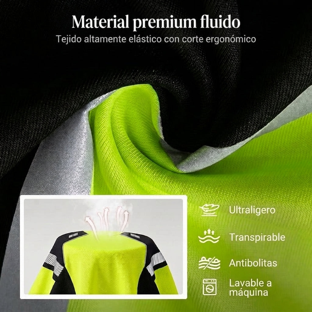 🏃‍♂️ Camiseta deportiva de manga larga para hombre – absorbe la humedad, con estampado discreto, para días activos