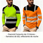 🏃‍♂️ Camiseta deportiva de manga larga para hombre – absorbe la humedad, con estampado discreto, para días activos