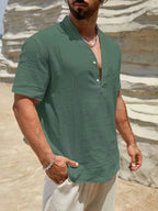 Azel | Camisa de verano elegante con cuello alto