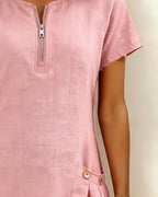 Victorielle Nova® | Vestido de algodón con cremallera
