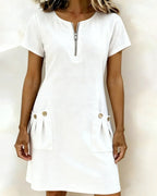 Victorielle Nova® | Vestido de algodón con cremallera