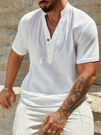 Azel | Camisa de verano elegante con cuello alto