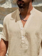 Azel | Camisa de verano elegante con cuello alto