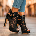Liliana™ Elegantes Zapatos Escotados de Encaje