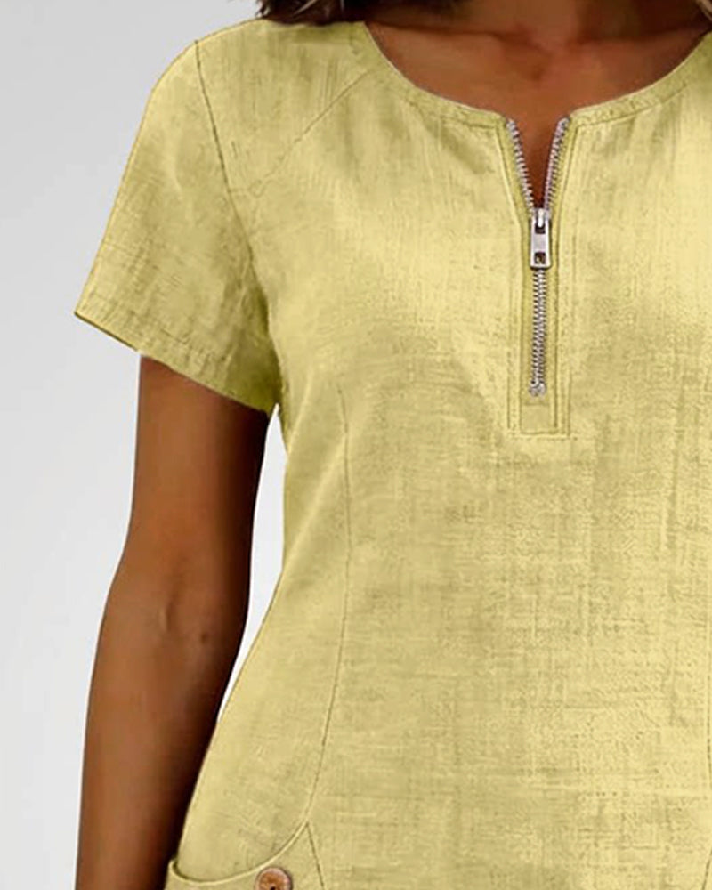 Victorielle Nova® | Vestido de algodón con cremallera