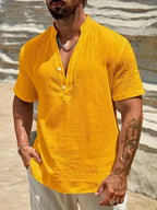 Azel | Camisa de verano elegante con cuello alto