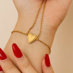 Pulseras con corazones para madre e hija